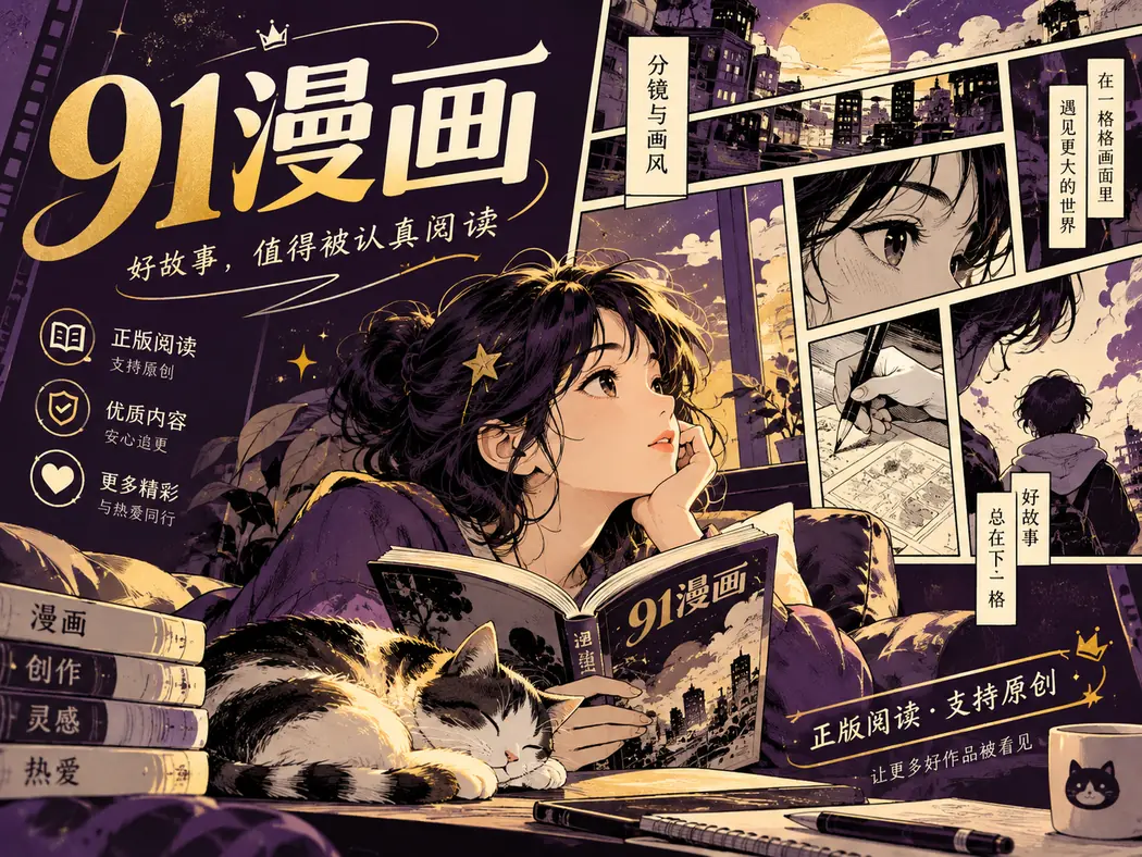 漫画画格节奏的抽象插画